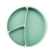 PUNTI PLATO REDONDO SILICONA CDIVISIONES NATURE GREEN